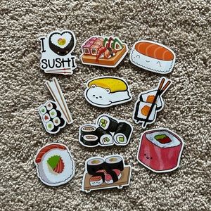 Sushi Anime Stickers - 10pcs